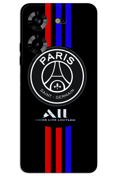 MRCİLETİSİM Tecno Pova 5 Kılıf HD Desen Baskılı Arka Kapak - PSG
