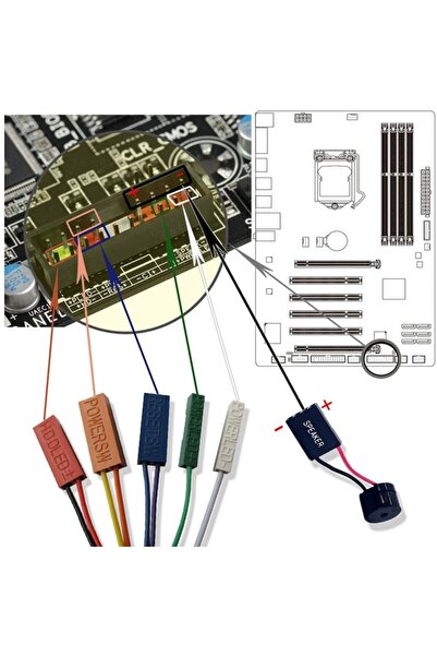 SOHO PC Motherboard Sound Alarm, Black