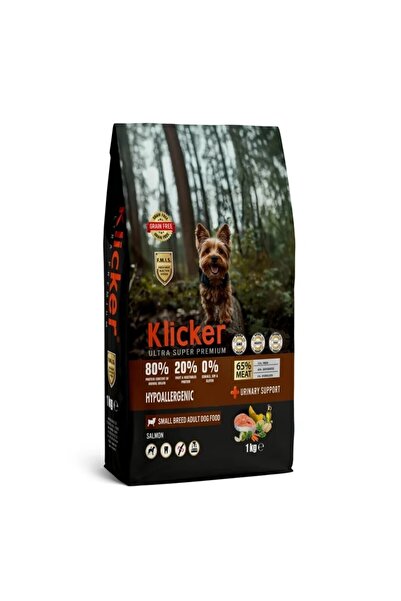 klicker MİNİ ORTA IRK YETİŞKİN KÖPEK KURU MAMASI SOMONLU 1 KG