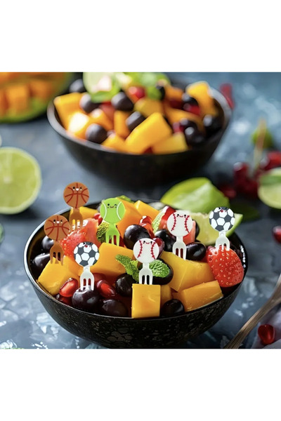 leylooks أعواد أسنان صغيرة على شكل كرة للأطفال (6 قطع)