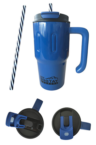 GLANCE Shotay Mug Stainless Steel Blue 600 Ml. St-8169
