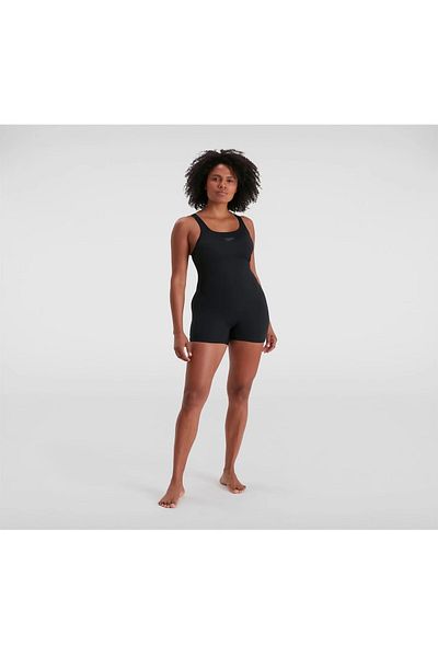 SPEEDO بدلة سباحة نسائية من Eco Endurance Legsuit باللون الأسود