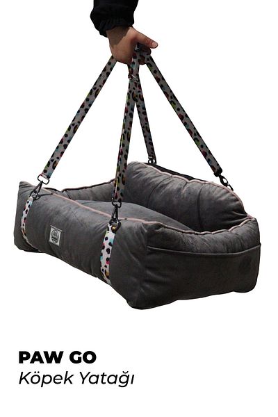 Jungolica Pet Products Pawgo, Premium Portable Cat and Dog Car Seat with Leash Clip, Adjustable Strap