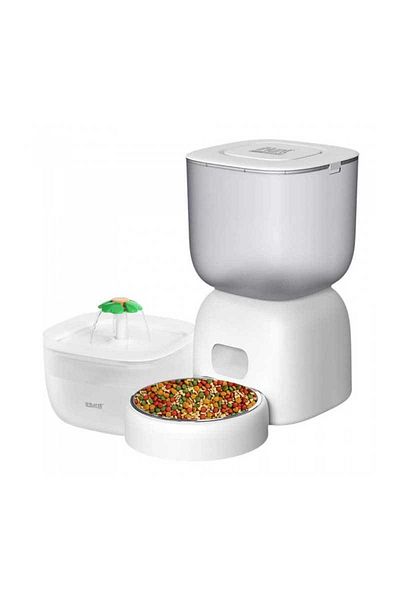 iHunt Smart Pet Care Pack Automatic Feeder and Water Fountain for Pets iH App