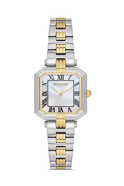 Dice Kayek Dk.1.Ag1412.04 Mother-Of-Pearl Square Dial Steel Band Steel Case 3 Atm Water Resistant Metallic-A