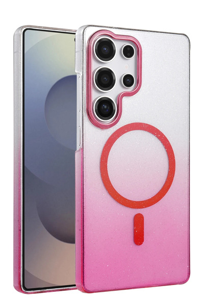 NewFace غطاء سامسونج جالاكسي S25 الترا اللامع من سيبتيم - وردي