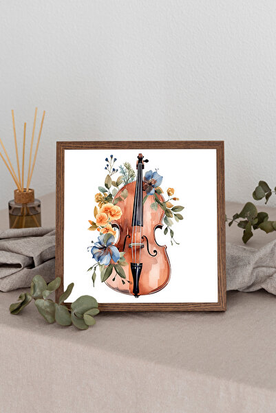 Dekorsiahome Τετράγωνος πίνακας με ξύλινο πλαίσιο TK1261