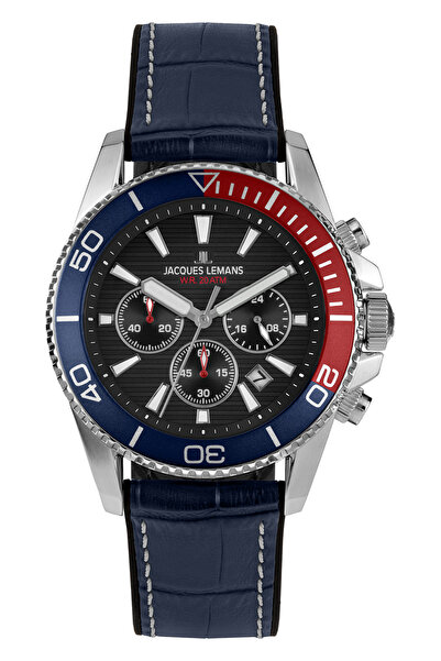 Jacques Lemans 1-2206D ساعة يد ليفربول دايفر للرجال