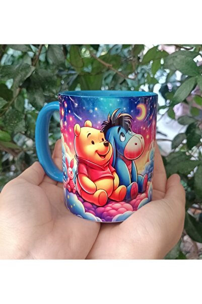 Mugs and love Winnie the pooh baskı porselen kupa