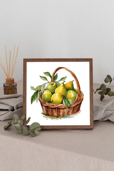 Dekorsiahome Četvrtasta slika sa drvenim okvirom TK1216