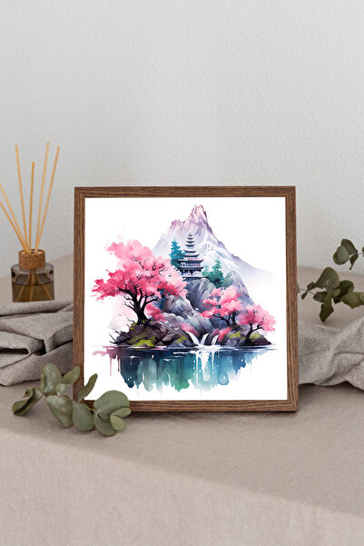 Dekorsiahome Četvrtasta slika sa drvenim okvirom TK1231