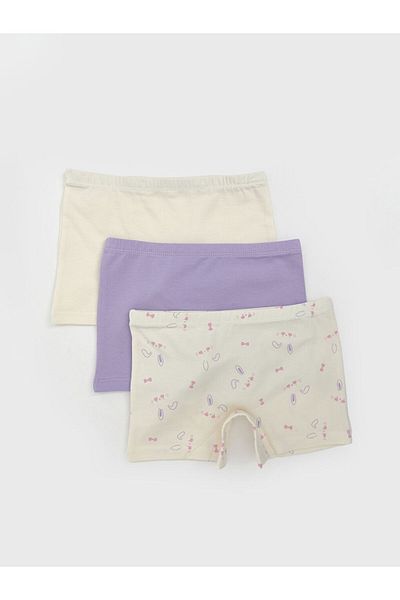 LC Waikiki Printed Girl's Boxer Set of 3