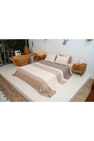 Rikka Home 100% Cotton Oversized Muslin Summer Blanket 225X240 Soft, Lightweight, Breathable, Double Sided