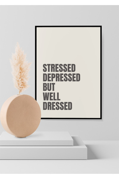 Funzee Fashion Themed Poster for Bedroom & Dressing Room - Humorous & Inspirational Wall Decor- Frameless