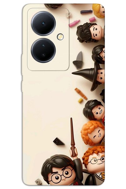 MRCİLETİSİM غطاء خلفي مطبوع بنمط HD لهاتف Vivo V29 Lite 5G - HarryPotter