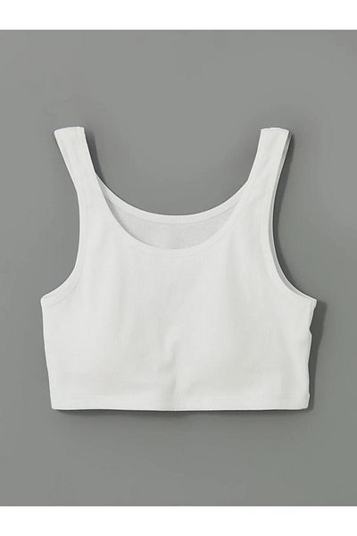 LC Waikiki Lcw Kids White U Neck Girl Bustier
