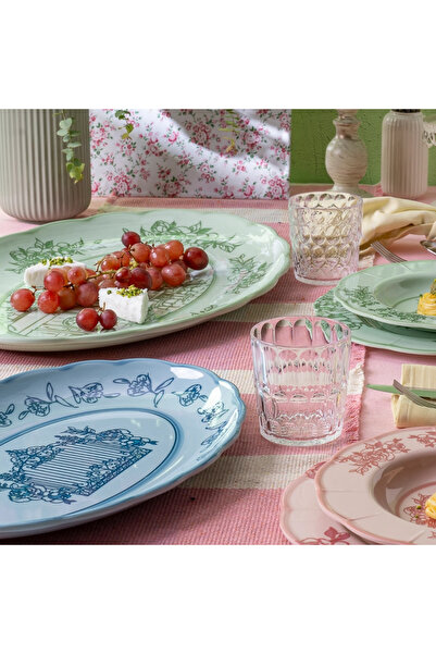 GUZZİNİ Josephine Servis Tabağı Large 51x38 cm Yeşil