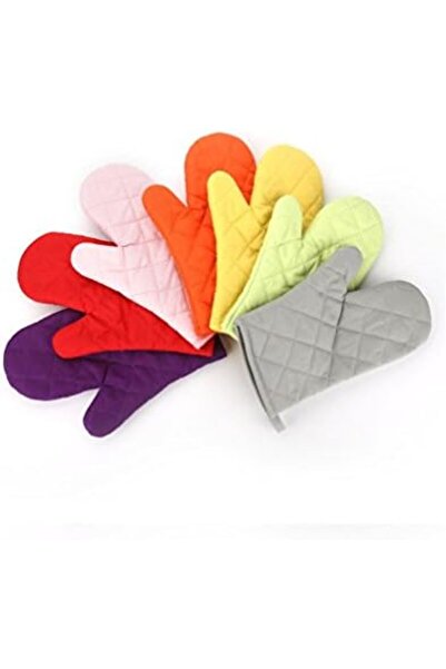 Generic Oven Baking Gloves Thick Heat Resistant Cotton Oven Glove Pot Holder Cooking Mitts Kitchen Essential