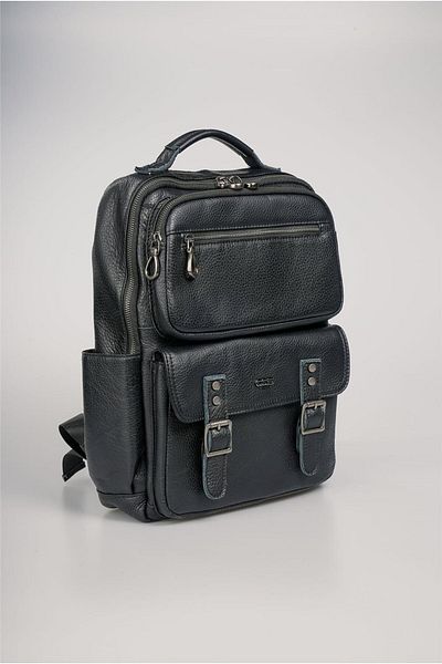 ÇÇS Unisex Khaki Leather Backpack 2531624