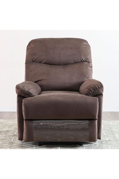 Danube Home V2 Benedict 1 Seater Fabric Recliner-Chocolate L89xW99xH99cm