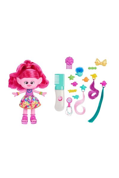 mattel Trolls Band Together Hair-tastic Queen Poppy doll 20 cm with 15 accessories