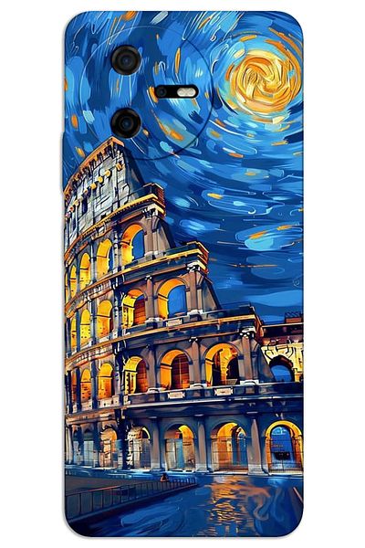 MRCİLETİSİM Casper Via A40 Case Hd Pattern Printed Back Cover - Art Roma