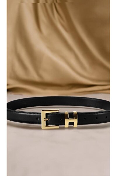 William Polo WILLIAMPOLO Curea de lux pentru femei cu cataramă aurie din piele naturală