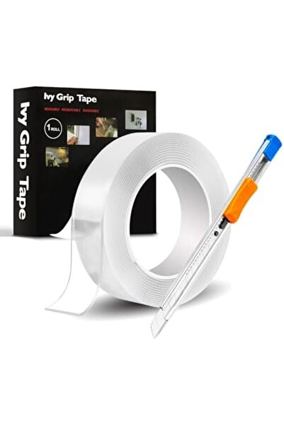 Duravel شريط لاصق مزدوج الجوانب وسكين متعدد الاستخدامات، شريط لاصق نانوي شديد...