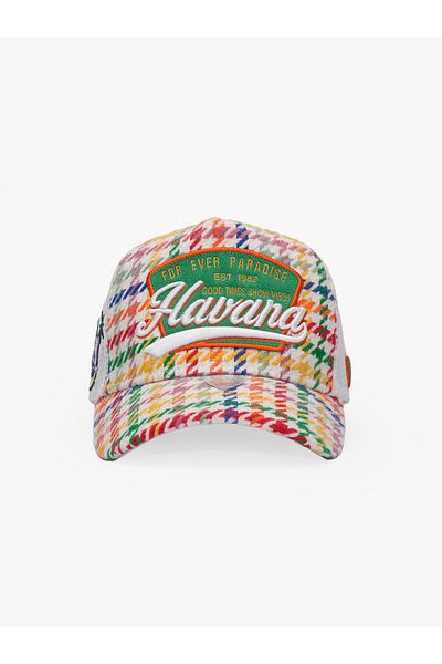 RustandRich Women's Men's White-Green Trucker Hat City's Collection Havana