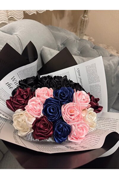 Mavuya Buket Tasarımı SENDEN ÖNCE/SENDEN SONRA KURDELE GÜL VINTAGE BUKET