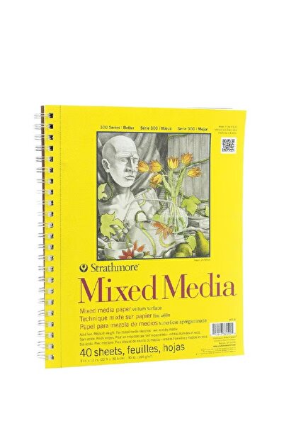 Strathmore Mixed Media Pad 300 – 190 gsm, 9" x 12", 40 Sheets