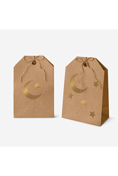 Flying Tiger Copenhagen 4'lü Gold Stickerlı Kağıt Atıştırmalık Çantası