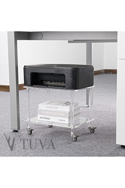 TUVA VINORA MOVE | Modern Pleksi Tekerlekli Yan Sehpa & Stand & Komodin | Mod...