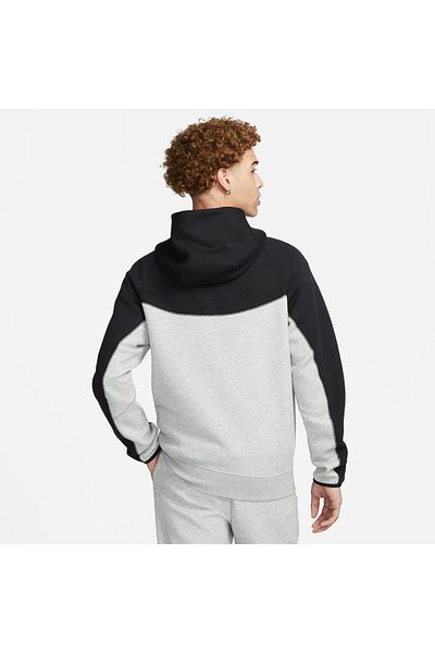 Nike Hanorac Bluza M Tech Fleece FZ Windrunner Gri închis Heather/Negru/Alb XS XS INTL