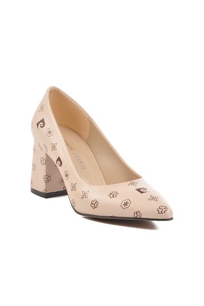 Pierre Cardin Beige-Brown Women's Heeled Shoes 50176 Z