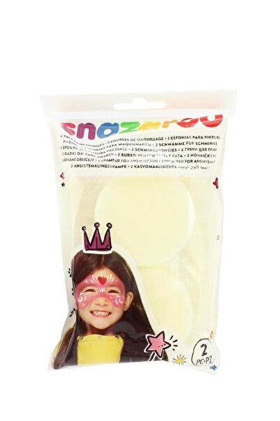 Snazaroo إسفنجات رسم الوجه - أبيض، قطعتان، أداة إكسسوار ملونة