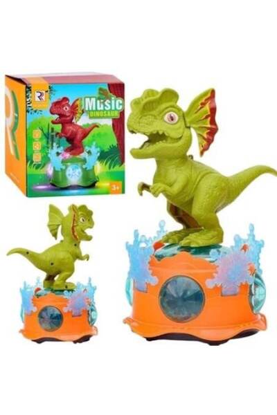 MAKSIK Maxik interactiv cu dinozauri, lumini colorate și muzică