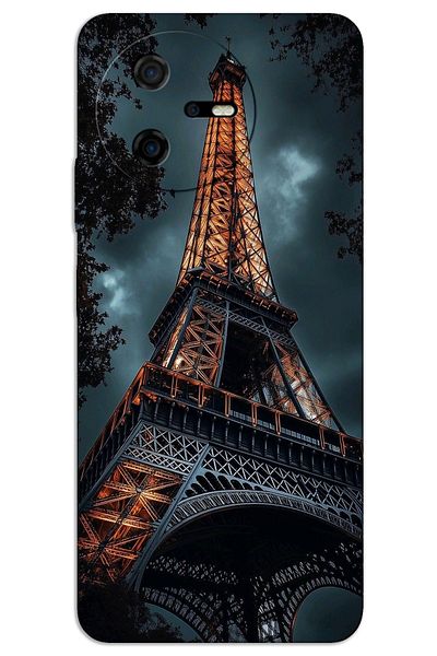 MRCİLETİSİM Casper Via A40 Case Hd Pattern Printed Back Cover - Eiffel Tower