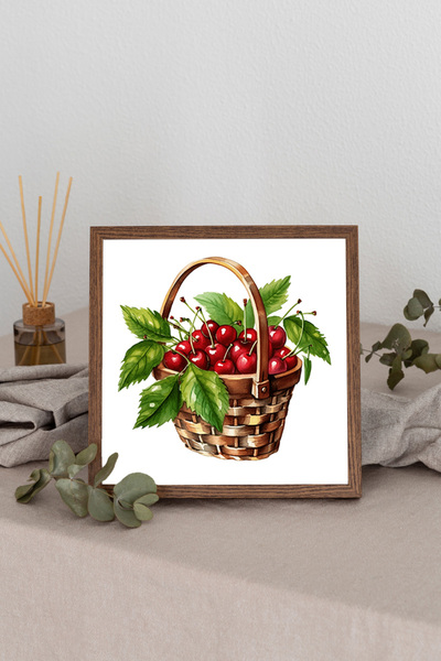 Dekorsiahome Četvrtasta slika sa drvenim okvirom TK1221