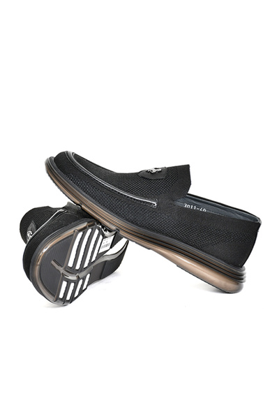 Tuna Knitwear Knitted Navy Blue Loafer Men's Shoes Eva/Tpu Sole - 3011