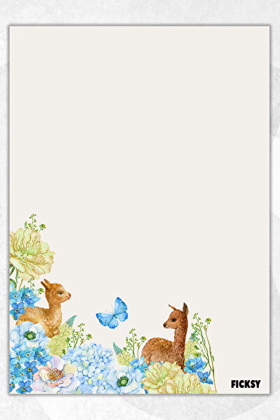 Ficksy دفتر ملاحظات A5 بدون خطوط - 50 ورقة - مذكرة - دفتر ملاحظات - ورق ملاحظات