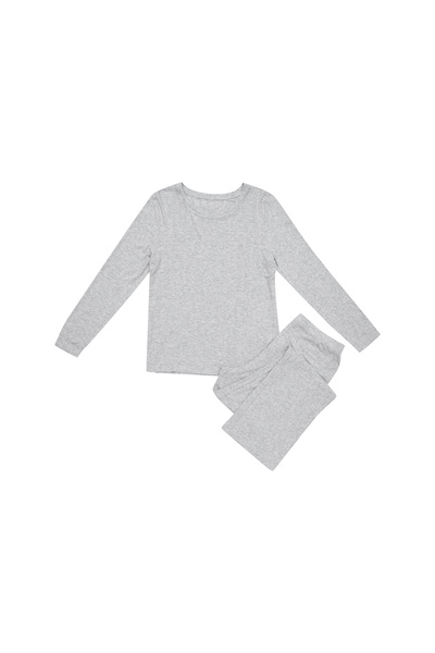 ESOTIQ Women's Pajama Two-Piece Set Longsleeve T-Shirt & Long Trousers Thin Knitwear Cozy | PF Jenius