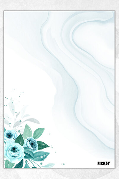 Ficksy دفتر ملاحظات A5 بدون خطوط - 50 ورقة - مذكرة - دفتر ملاحظات - ورق ملاحظات