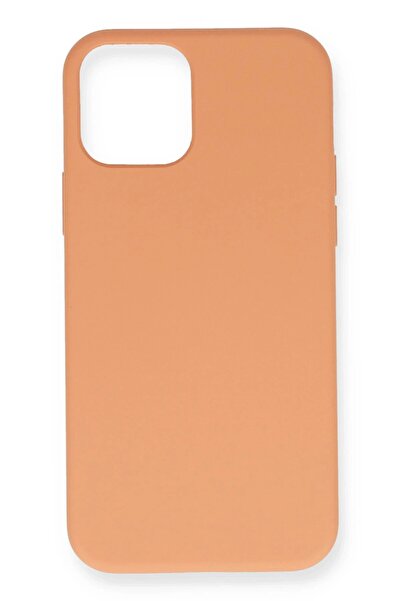 CepteToptan Myt09 iPhone 12 Pro Max Case Nano Inside Velvet Silicone - Orange