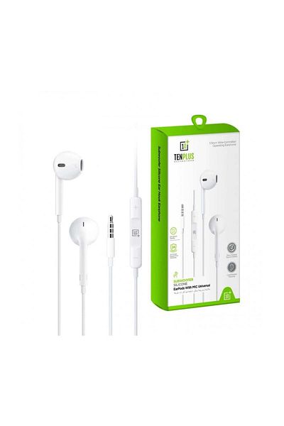 TENPLUS Ten Plus - Silicone Subwoofer Earphones with Universal Microphone