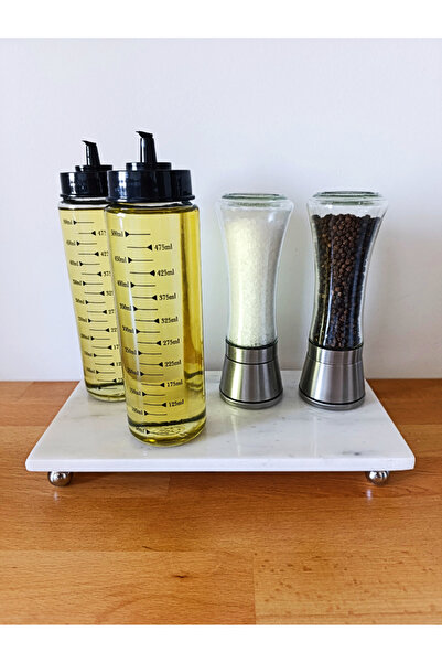 Bella Maison Mermer Dikdörtgen Sunum Standı Naturel (15x30)