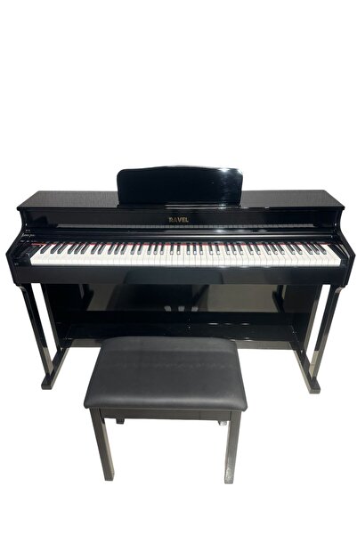 Ravel RDP 160 LAKE PARLAK SİYAH DİJİTAL PİYANO TABURE KULAKLIK