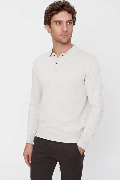Morven Basic Dynamic Fit Relaxed Fit Polo Neck Knitwear Sweater