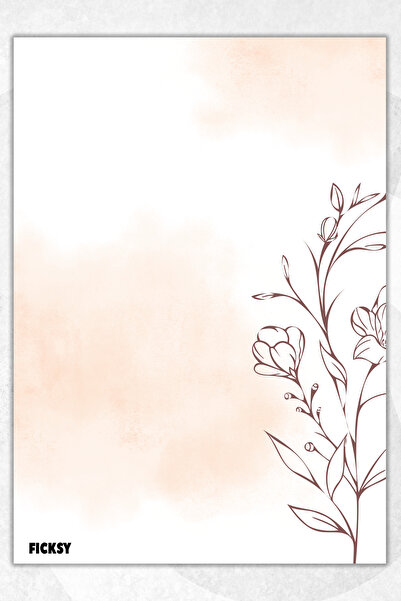 Ficksy دفتر ملاحظات A5 بدون خطوط - 50 ورقة - مذكرة - دفتر ملاحظات - ورق ملاحظات