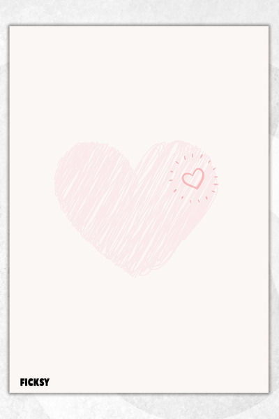 Ficksy دفتر ملاحظات A5 Love بدون خطوط - 50 ورقة - مذكرة - دفتر ملاحظات - دفتر...
